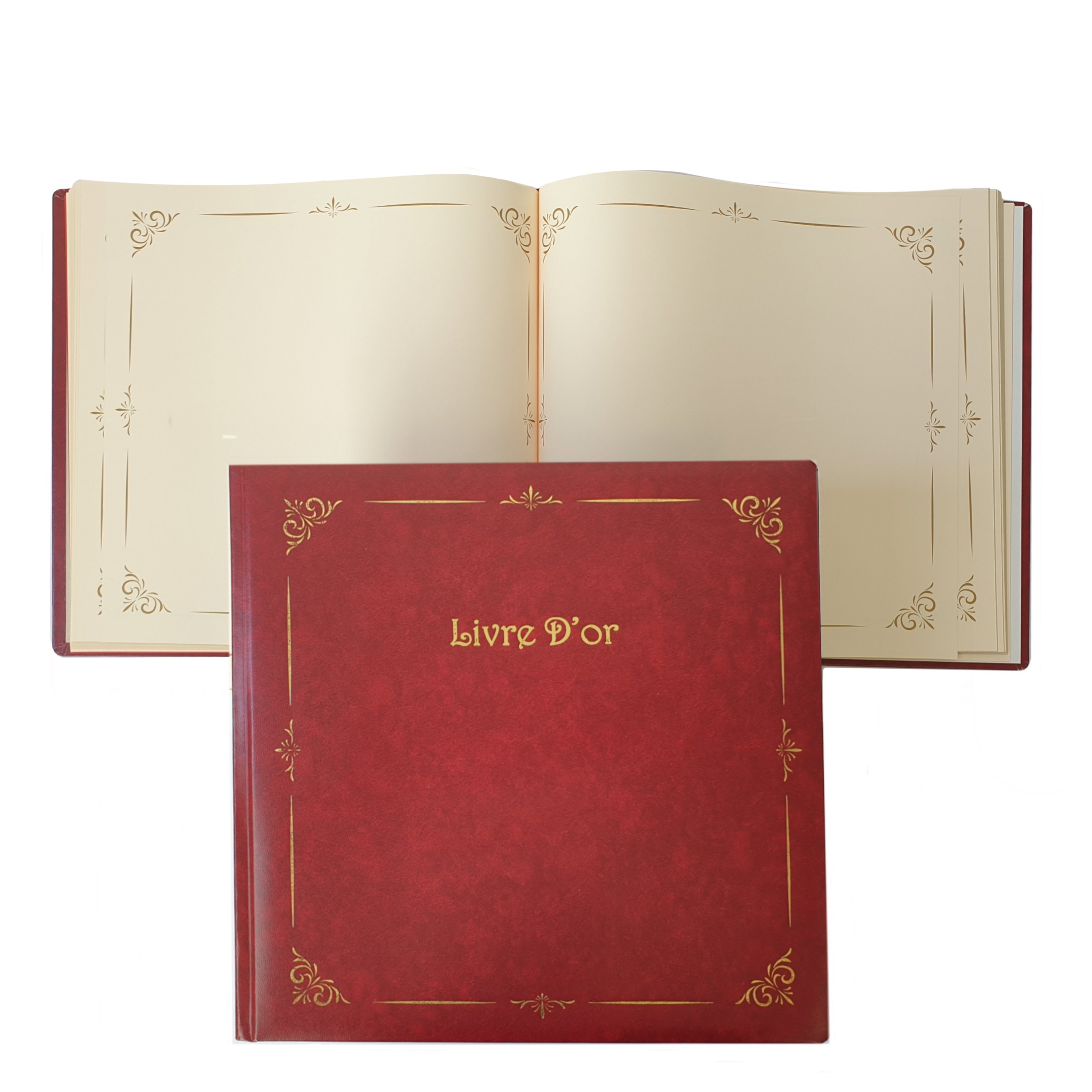 GOLD Book 100gsm Gilded 100sh 29x29cm Burgund