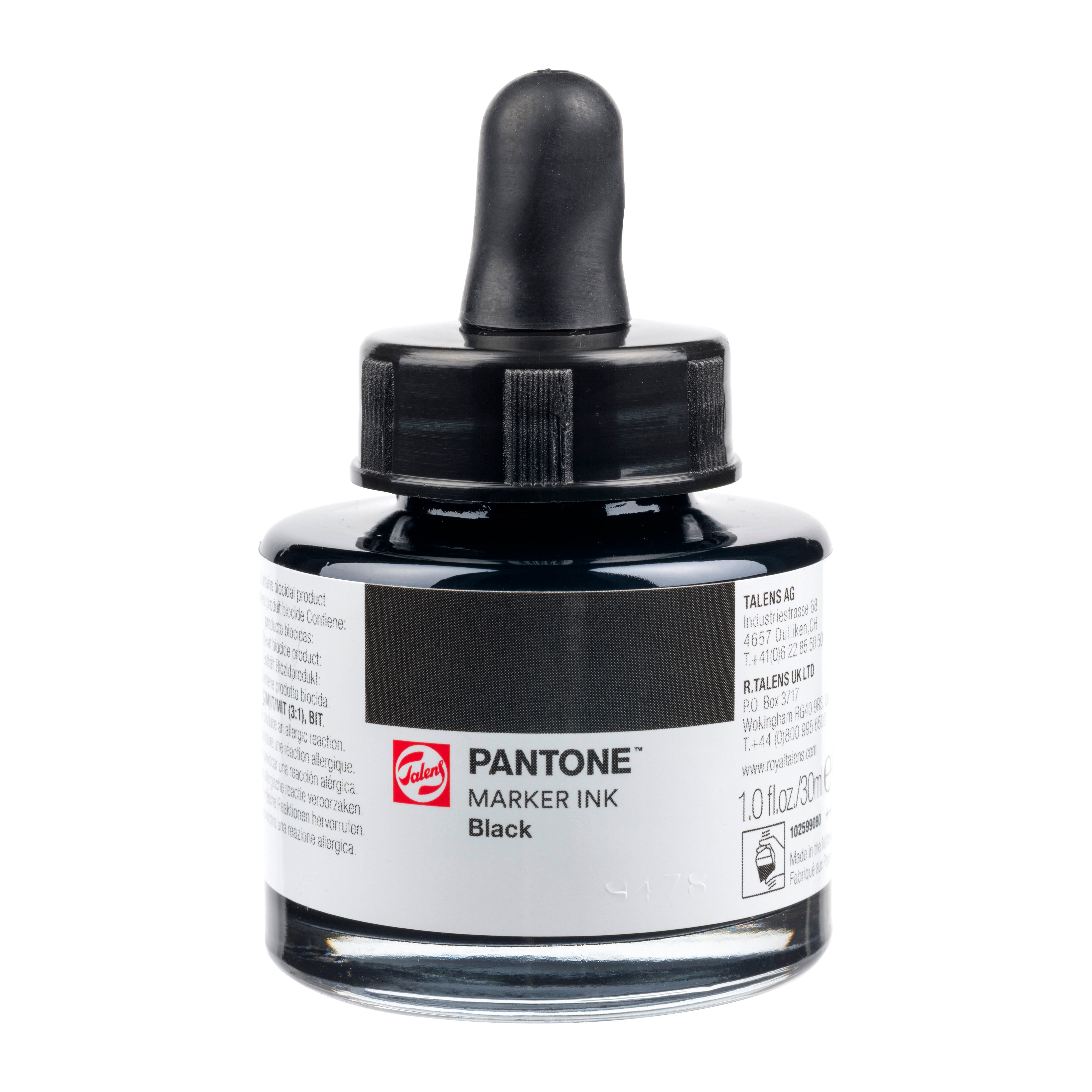 Talens Pantone Marker Ink 30ml Black