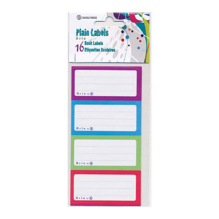 BRIO 16 School Stickers in clear bag ( 4 x 4 ) uni