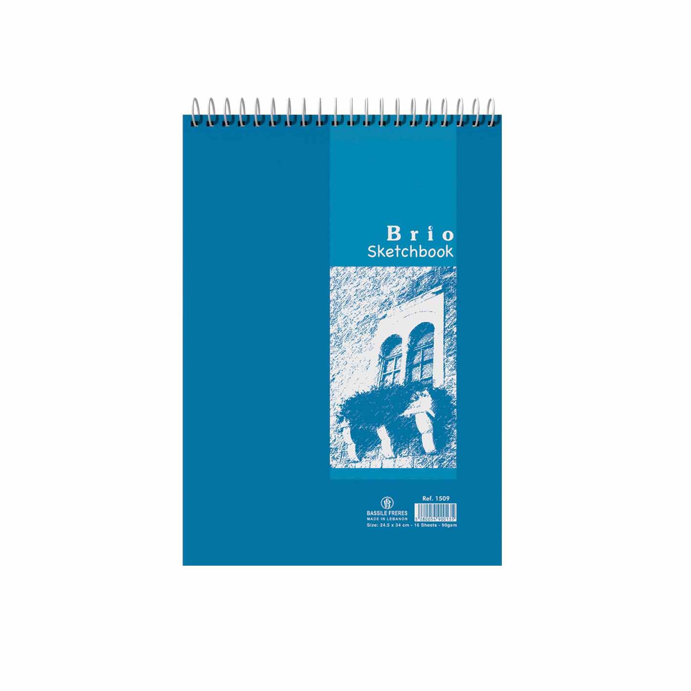 BRIO Sketch book 90g spiraled 16sh- FC