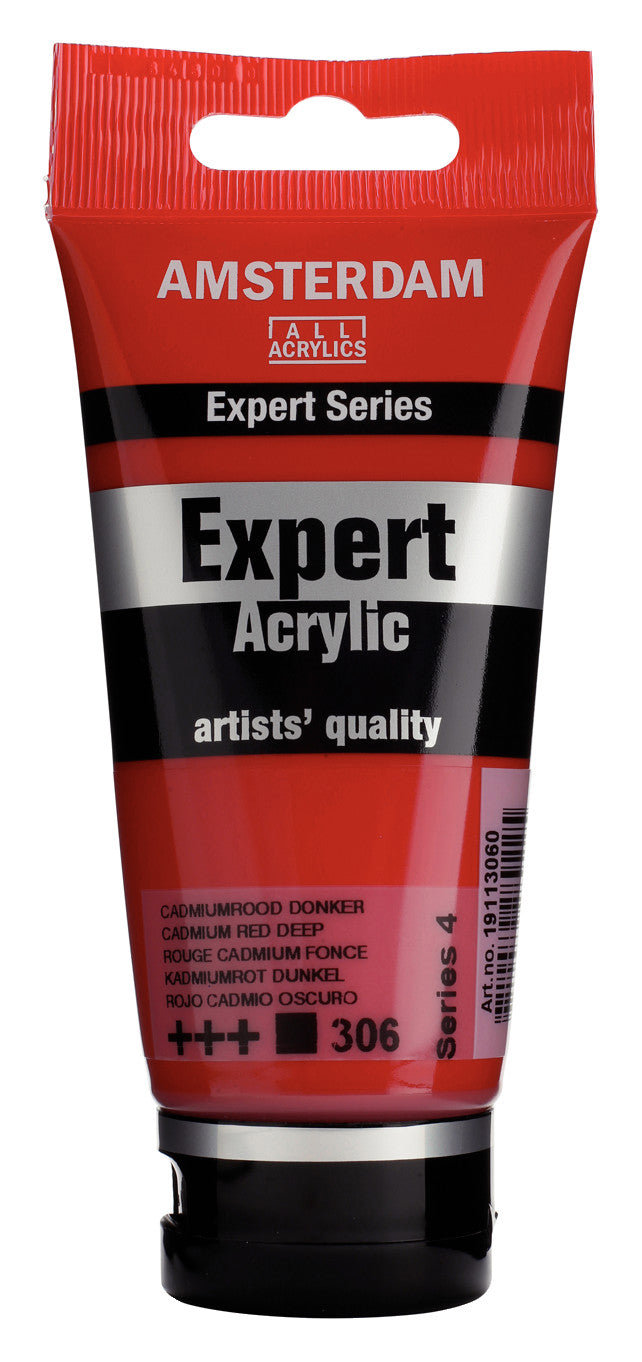 Amsterdam Expert Series Acrylic Tube 75 ml Cadmium Red Deep