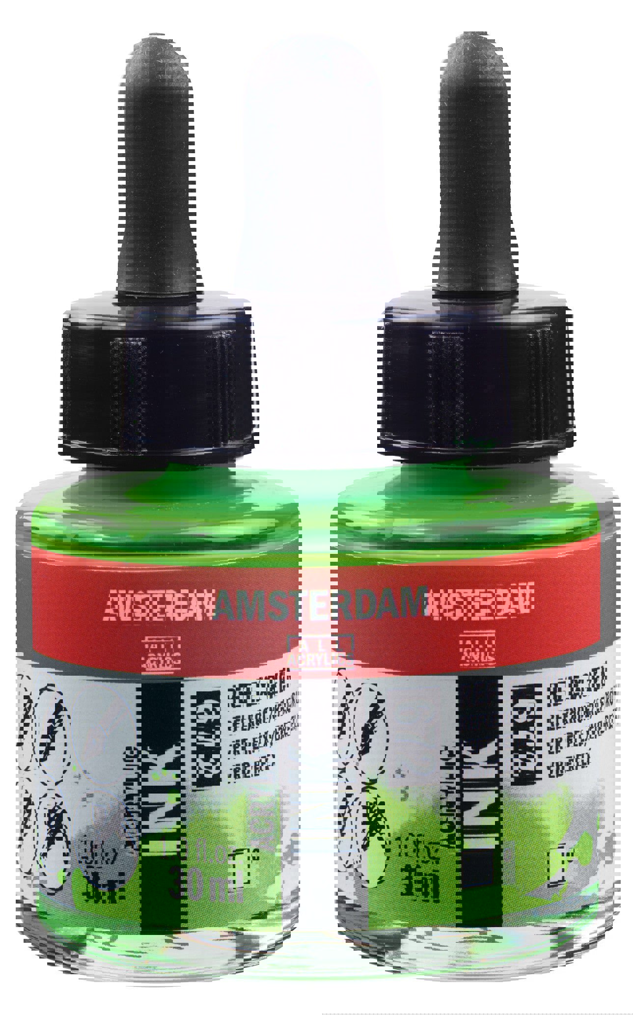 Amsterdam Acrylic Ink Bottle 30 ml Reflex Green