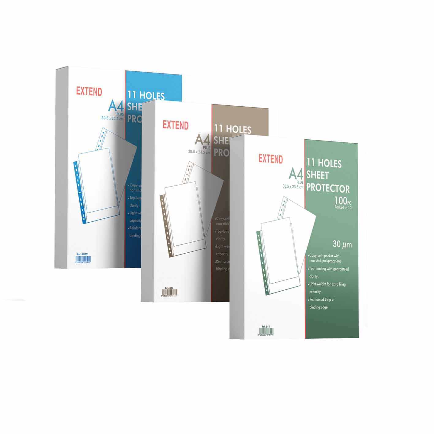 EXTEND 11 holes protector 40mic.- A4+- clear
