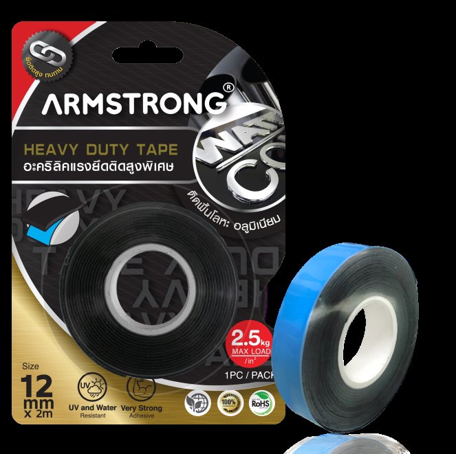Double Sided Acrylic Foam tape 12mmx2mx0.8mm Black
