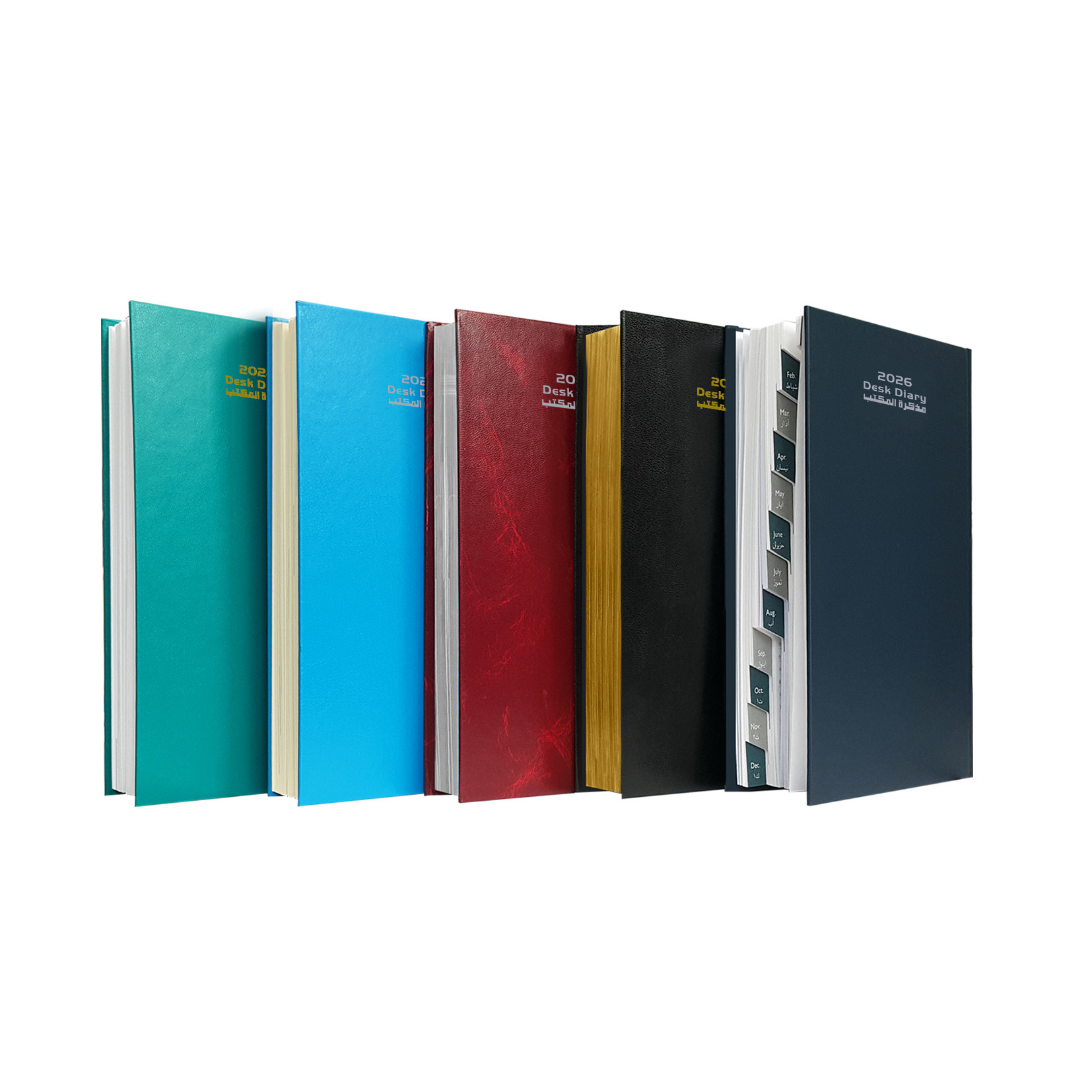 2026 Daily Diary HardCov Monthly Tabs 7D/6P-R/O A5