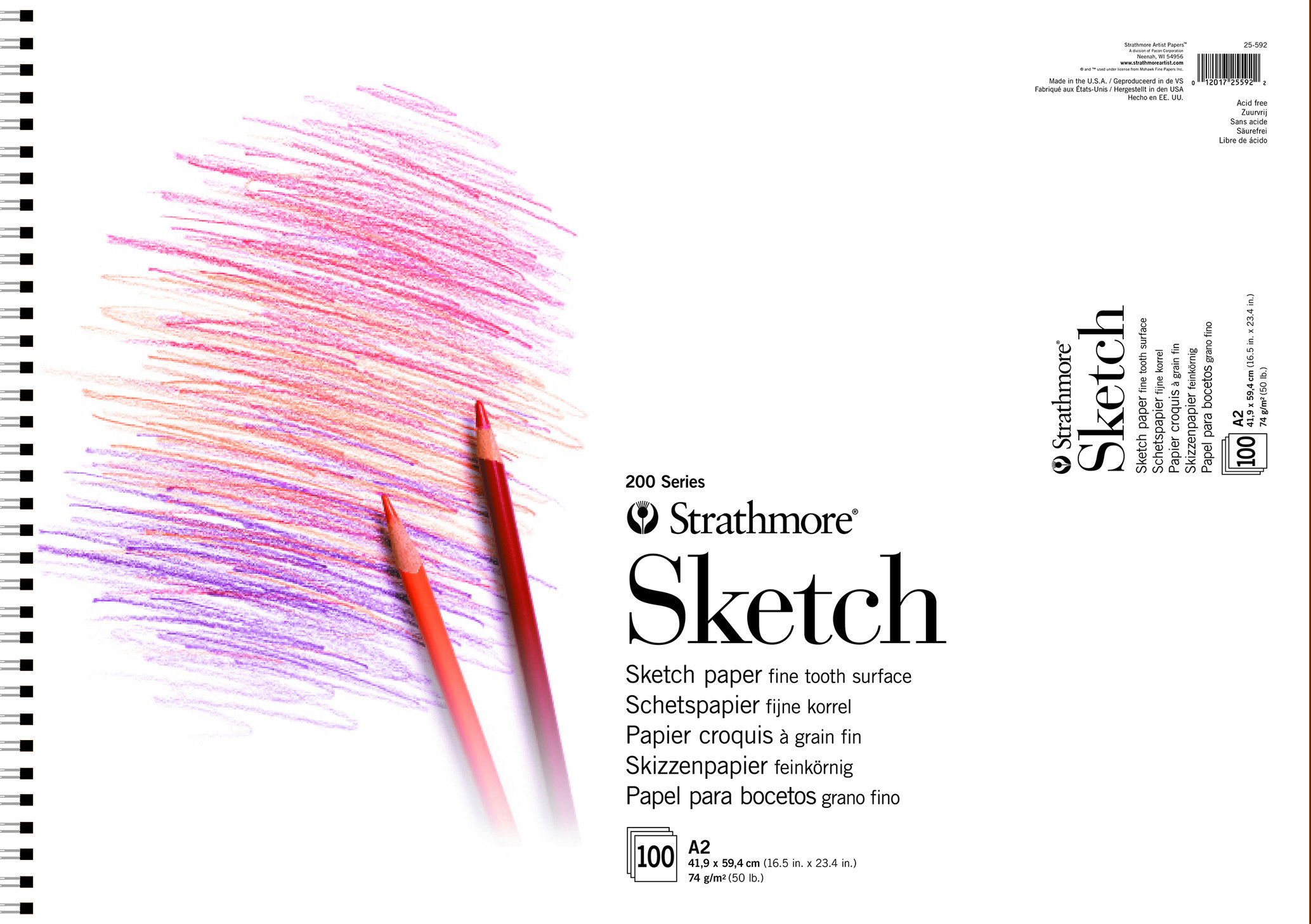 200 SKETCH PAD A2 100/74G#