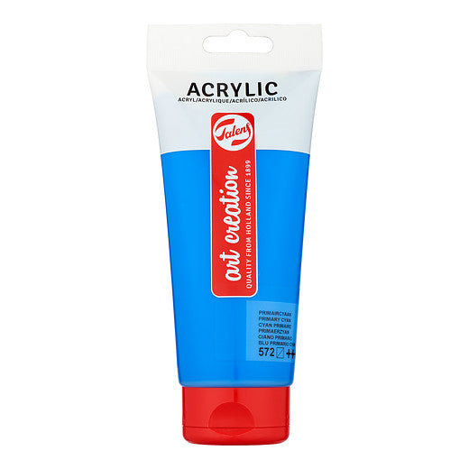 Talens Art Creation Acrylic Colour Tube 200 ml Primary Cyan
