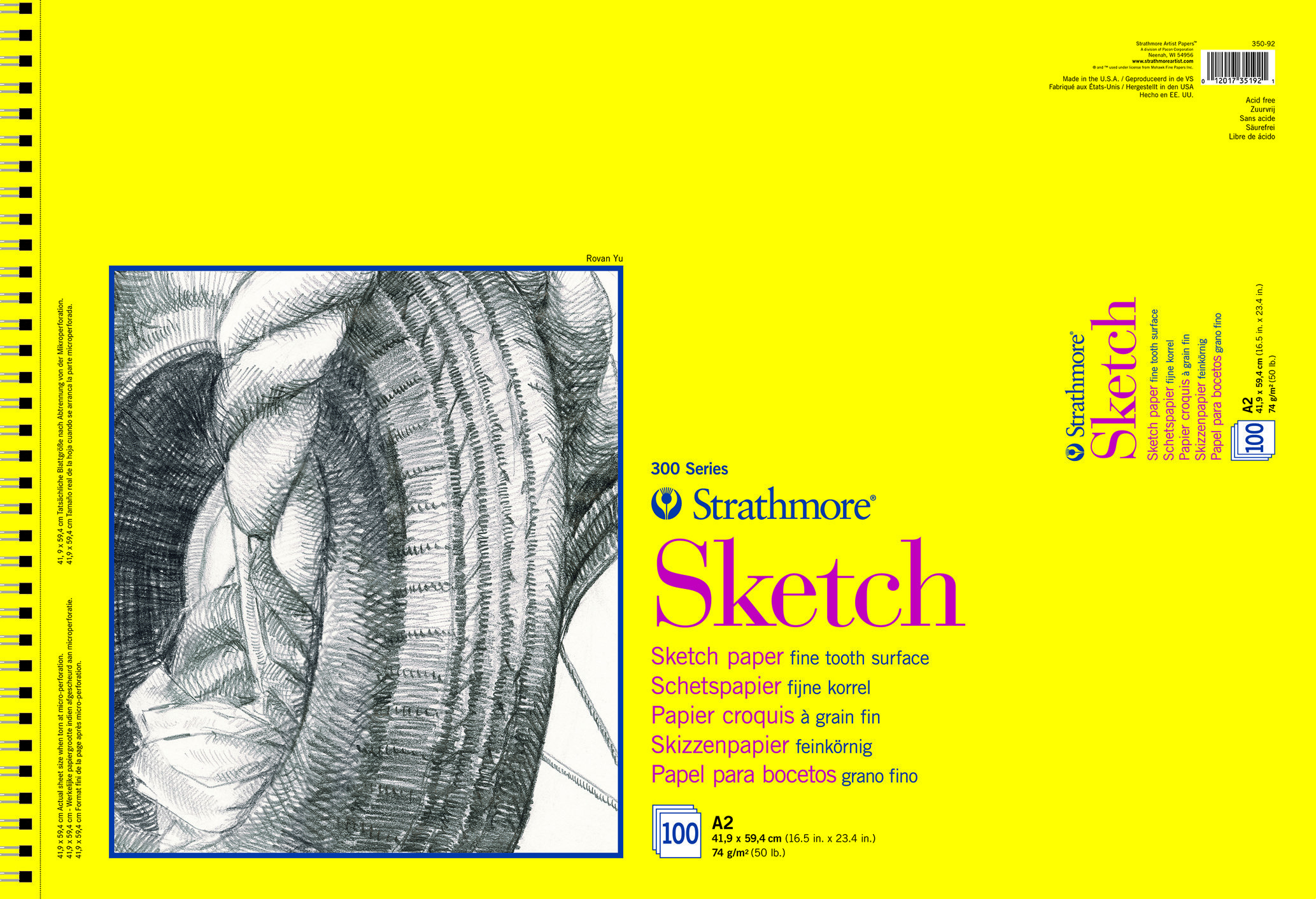 300 SKETCH PAD A2 100/74G#