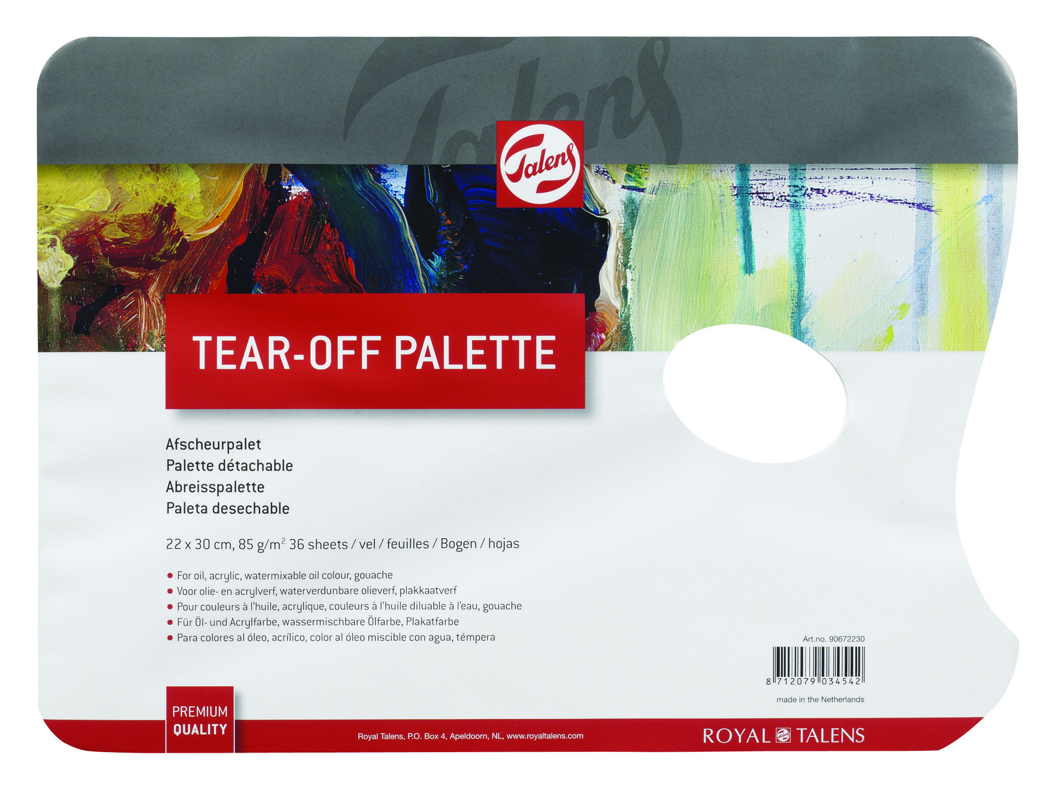 PALETTE TEAR-OFF 22X30