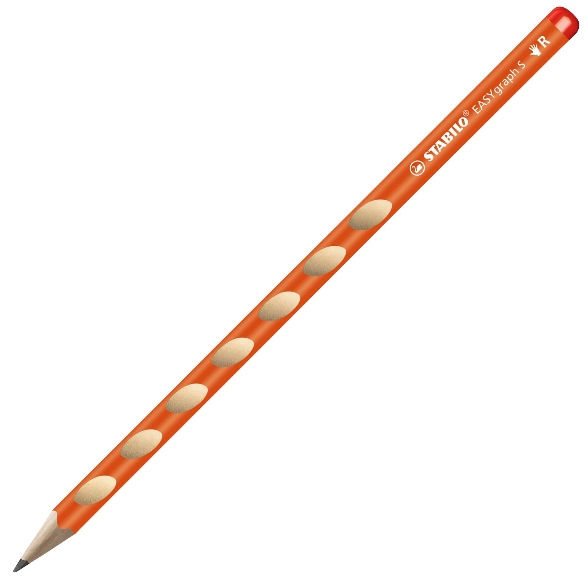 STABILO EASYgraph S ergonomic Graphite Pencil HB, right-handed, orange, dozen Thumbnail