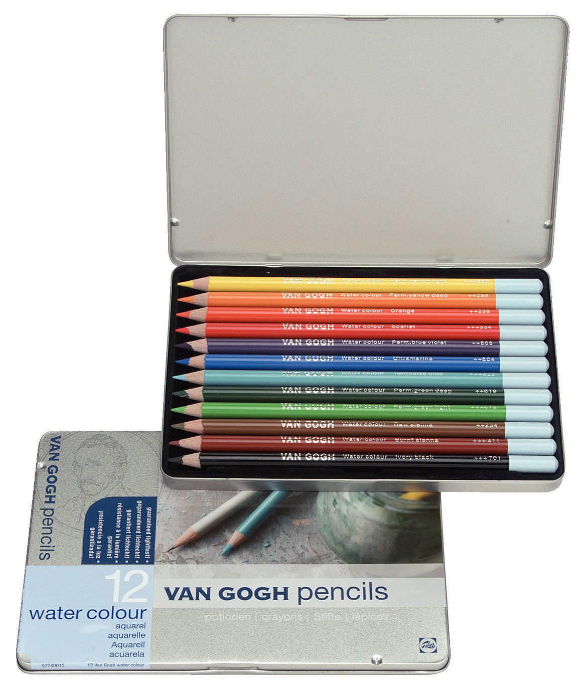 Van Gogh Watercolour pencil starter set | 12 colours Multicolour