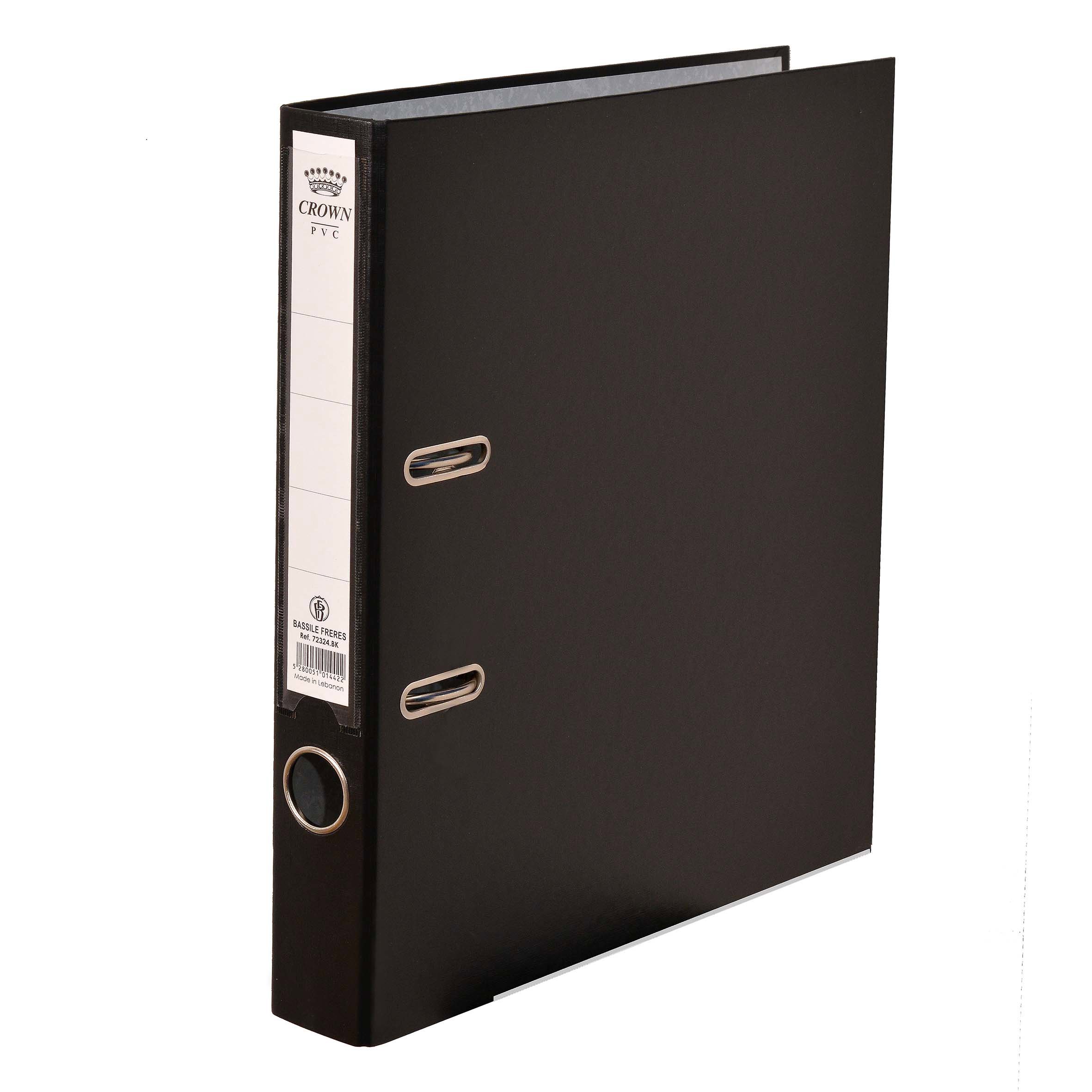CROWN Letter-file PP 4cm A4 Black