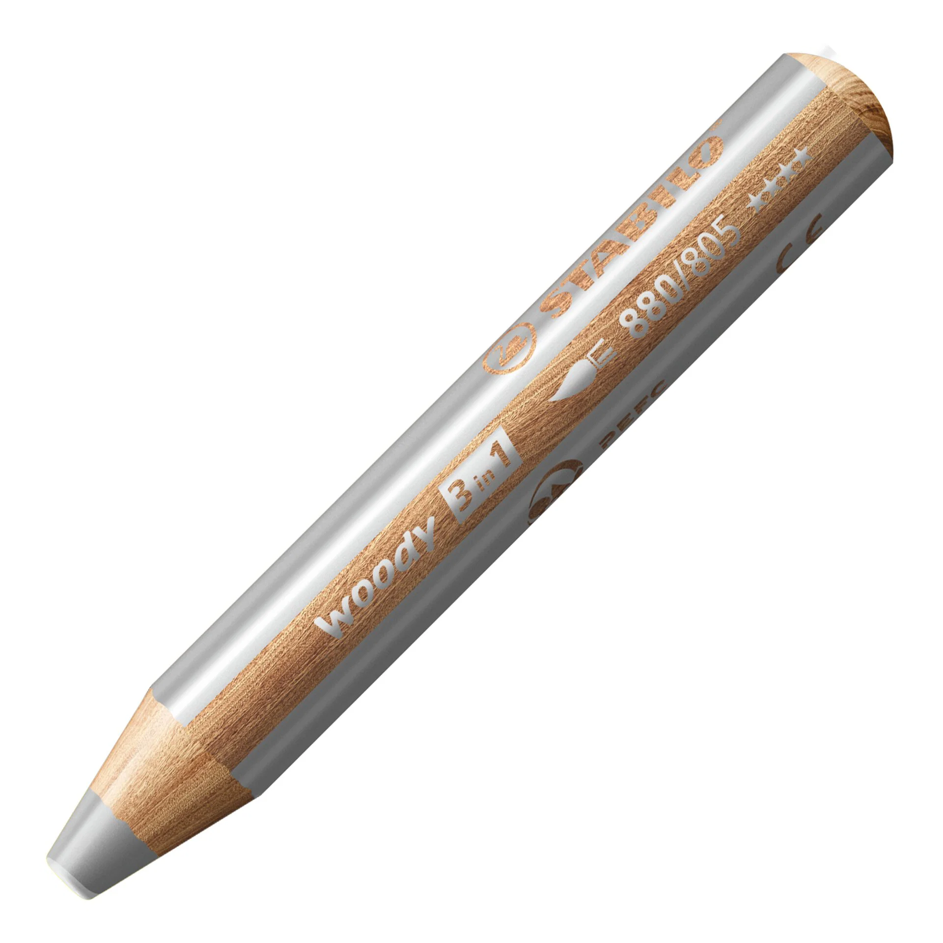 Stabilo Woody Pencil Extra Thick Silver Thumbnail
