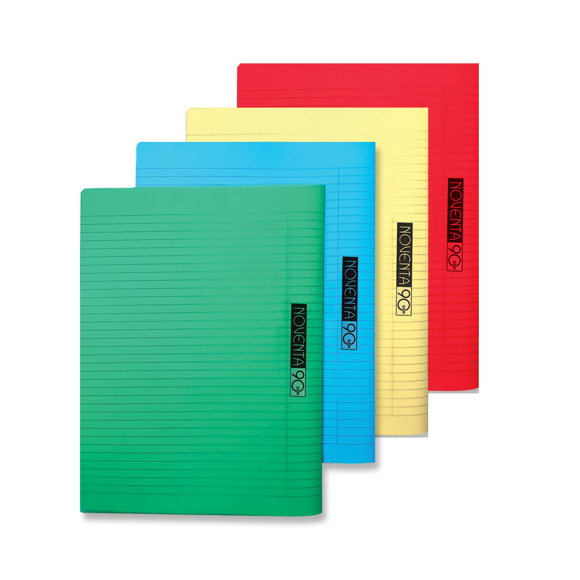NOVENTA 90 GSM COPYBOOKS College Book Lines, 96 Sheets, 24 x 32 cm, Left/Right Opening, Assorted