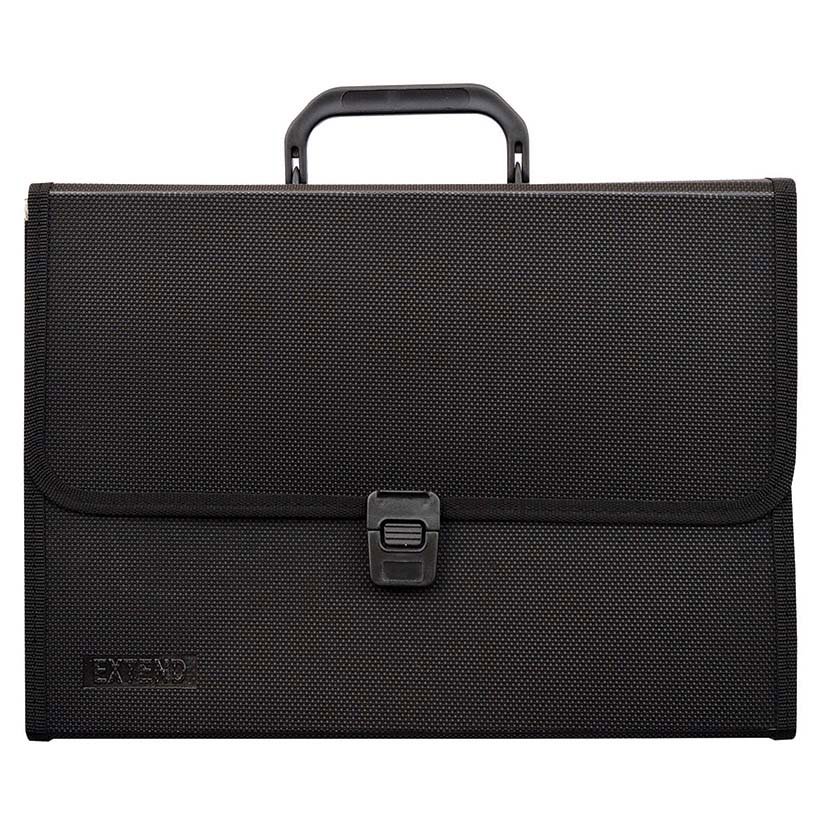 EXTEND Expanding file 13 pockets-A4-Fabric Black