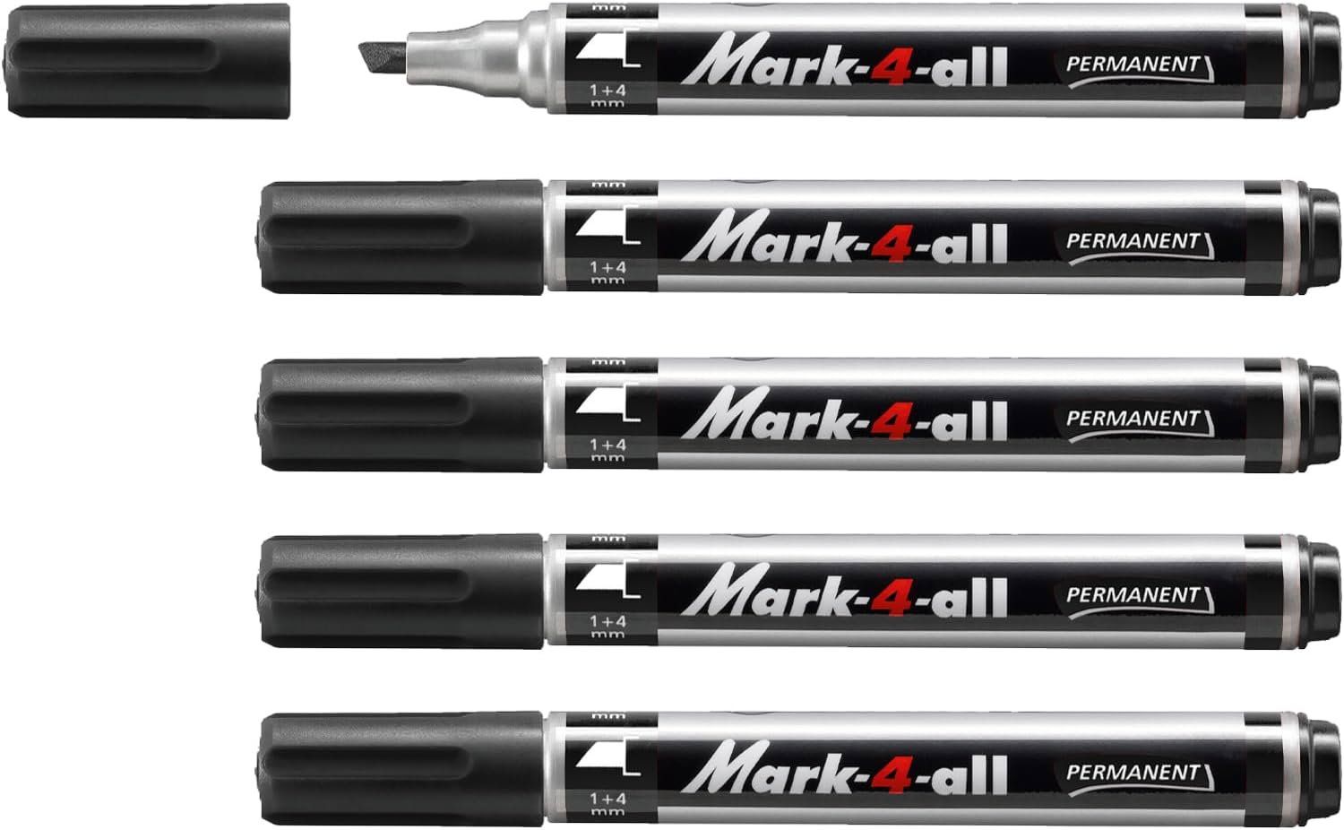 STABILO Mark-4-all Permanent Marker round tip, black Thumbnail