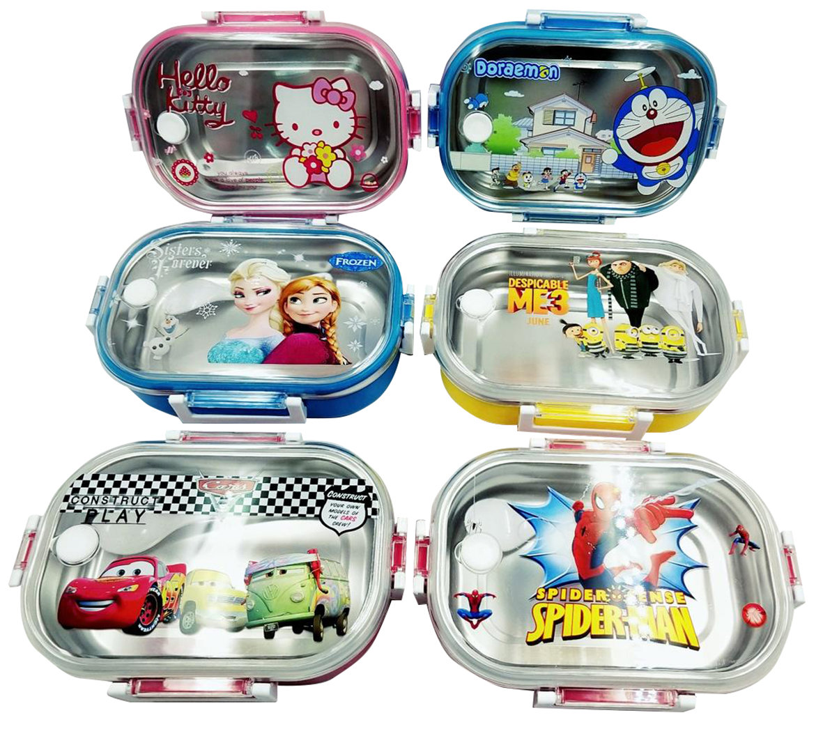 Lunch Box KIDS Characters Stainless 6 Designs