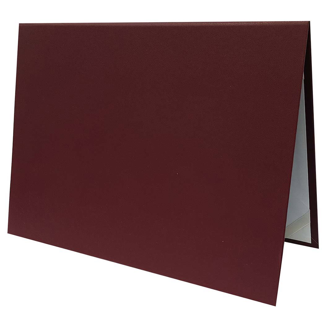 Certificate Cover- Foldable- A4- Burgundy
