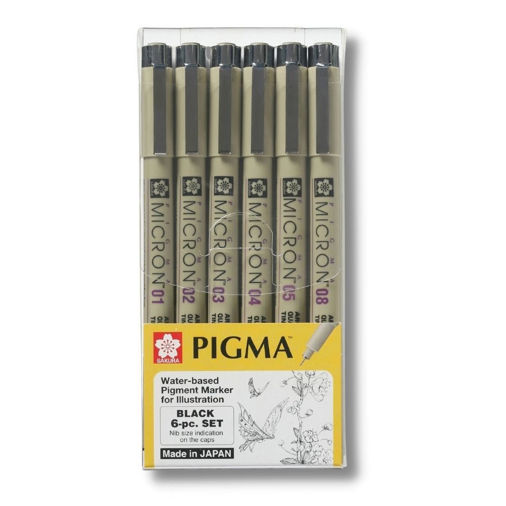 PIGMA MICRON SET 6 SJ#