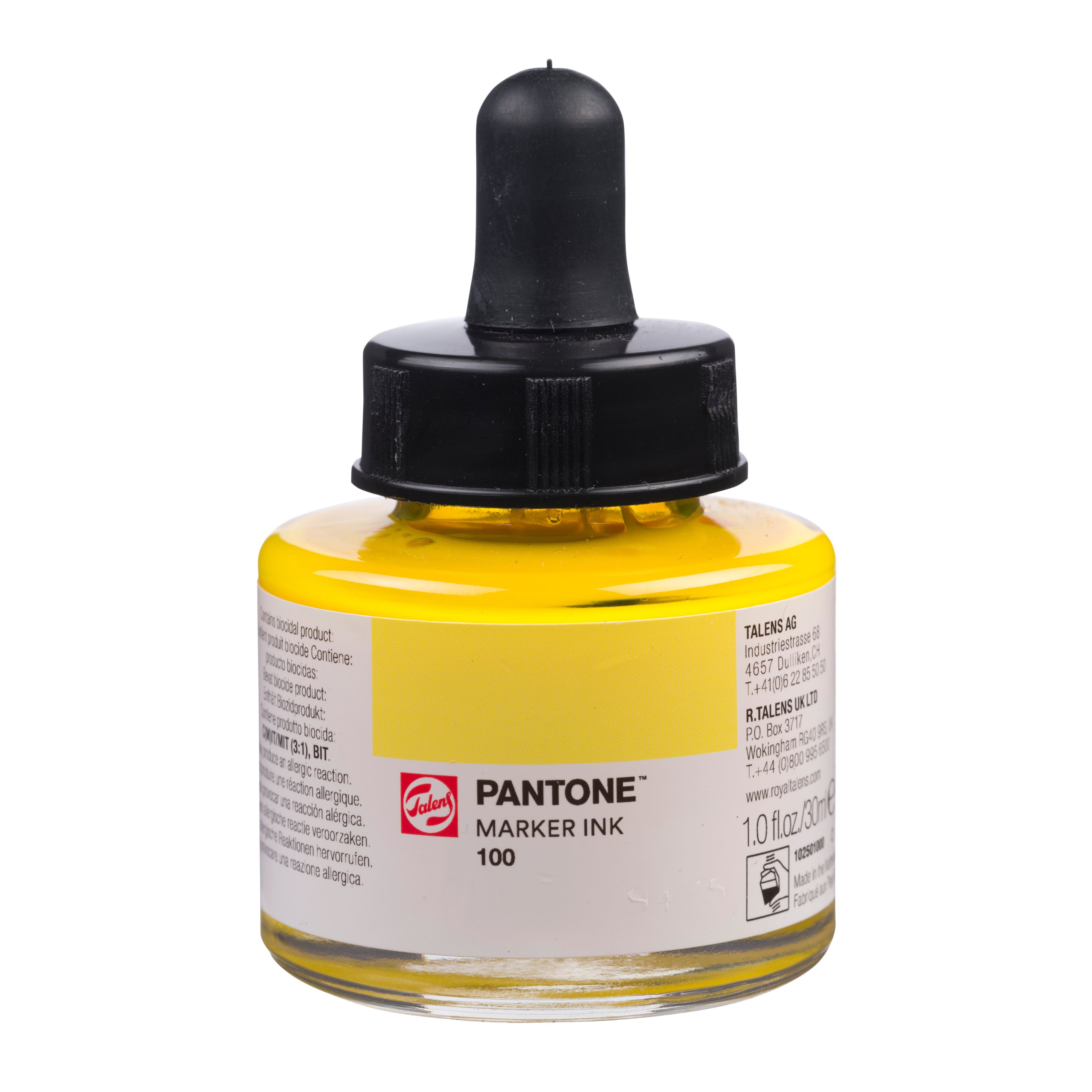Talens Pantone Marker Ink 30ml Corn Yellow