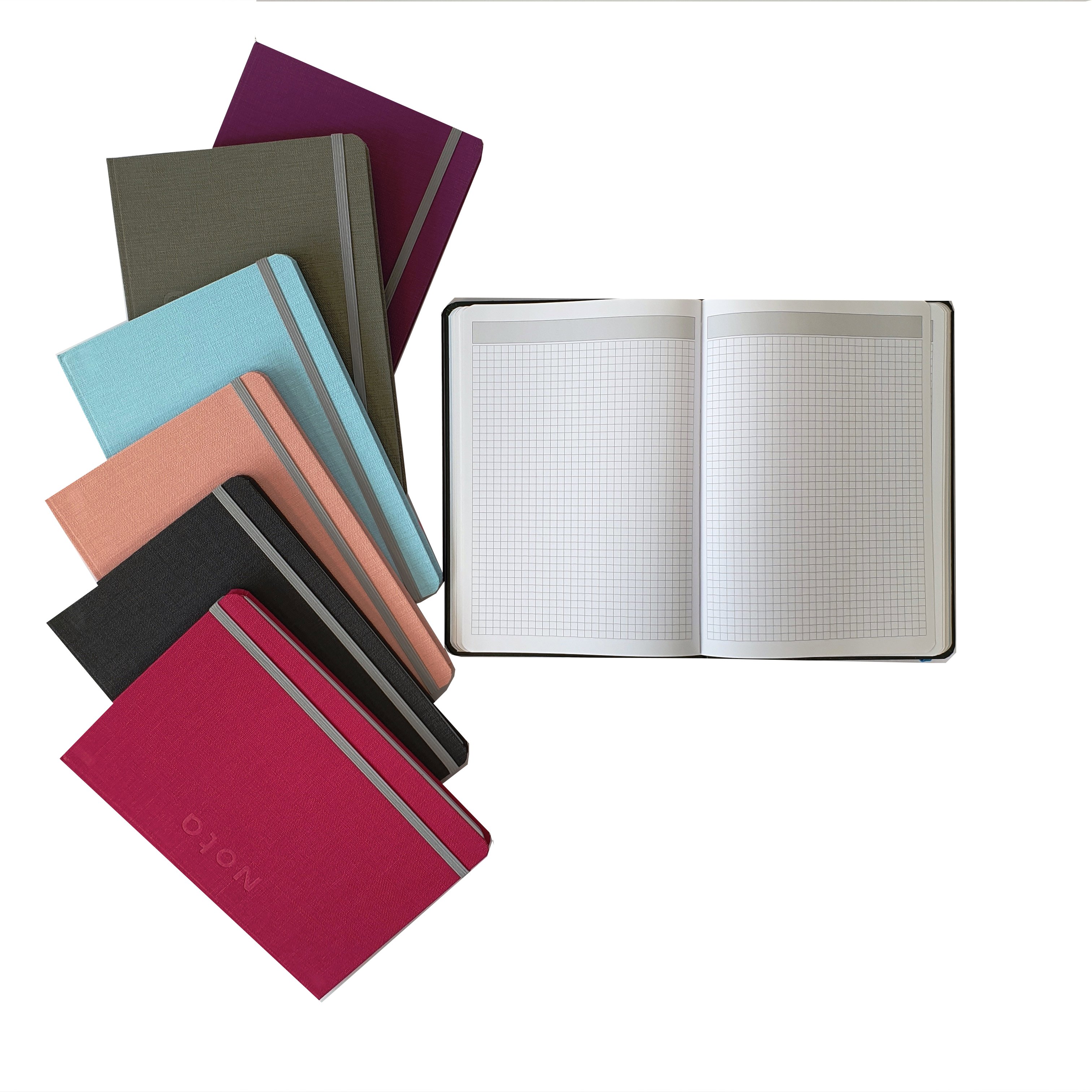 NOTA Office Bk 80g HC Elast.cord-Squar 5x5-96sh-B5