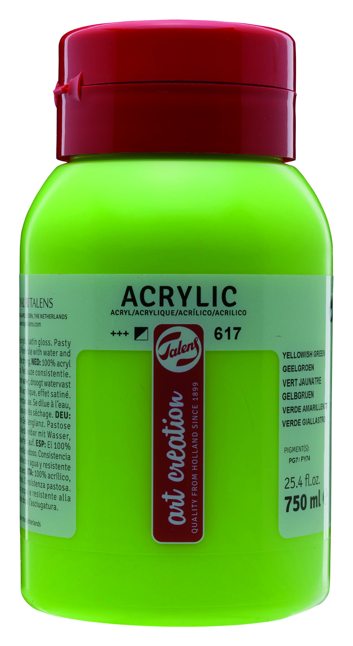 TAC ACRYL 750ML YLWISH GREEN