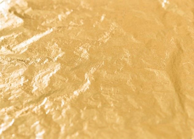 Gold Leaf Orange Double Gold, transfer 22 Carat 80X80 25 Leaves