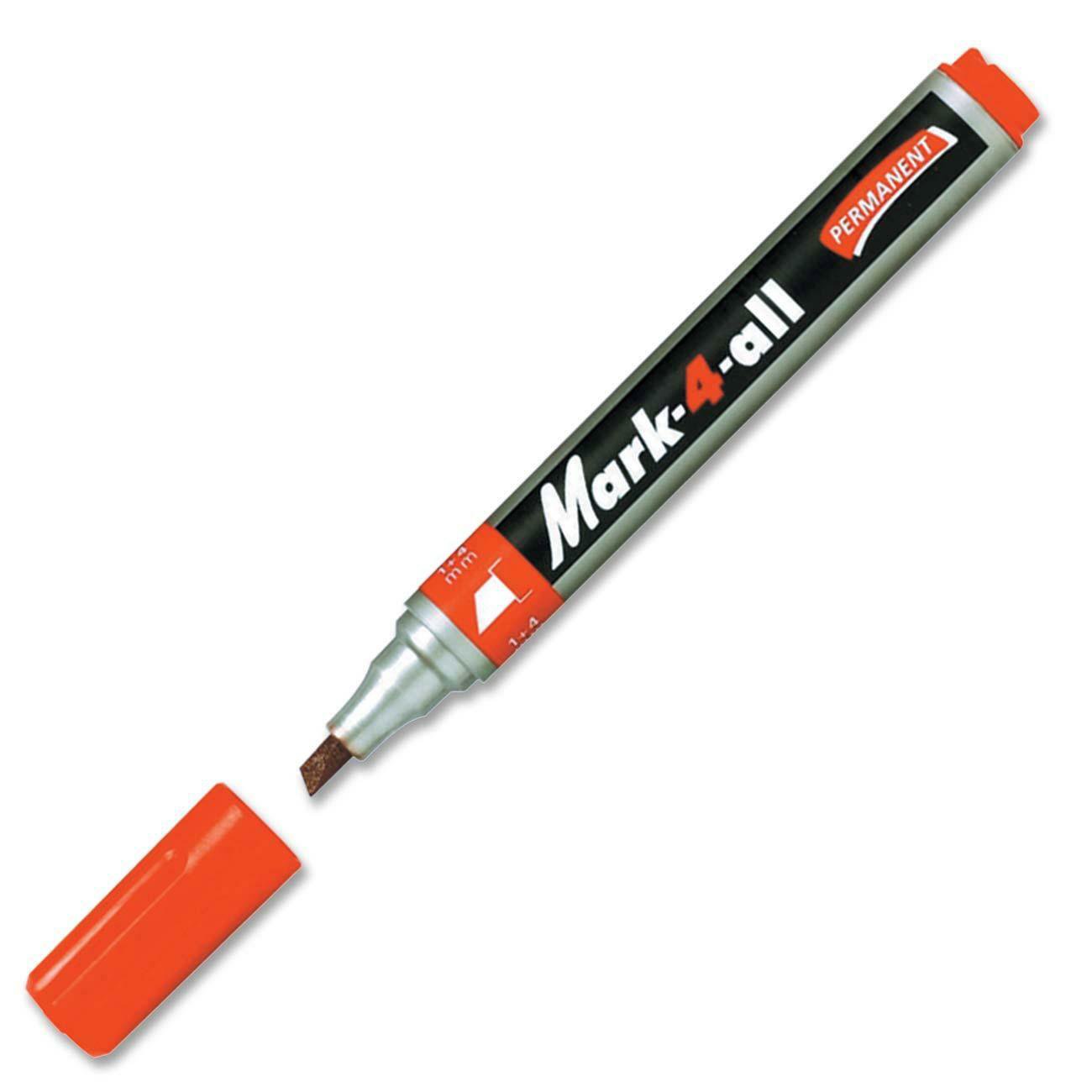 STABILO Mark-4-all Permanent Marker chisel tip, red