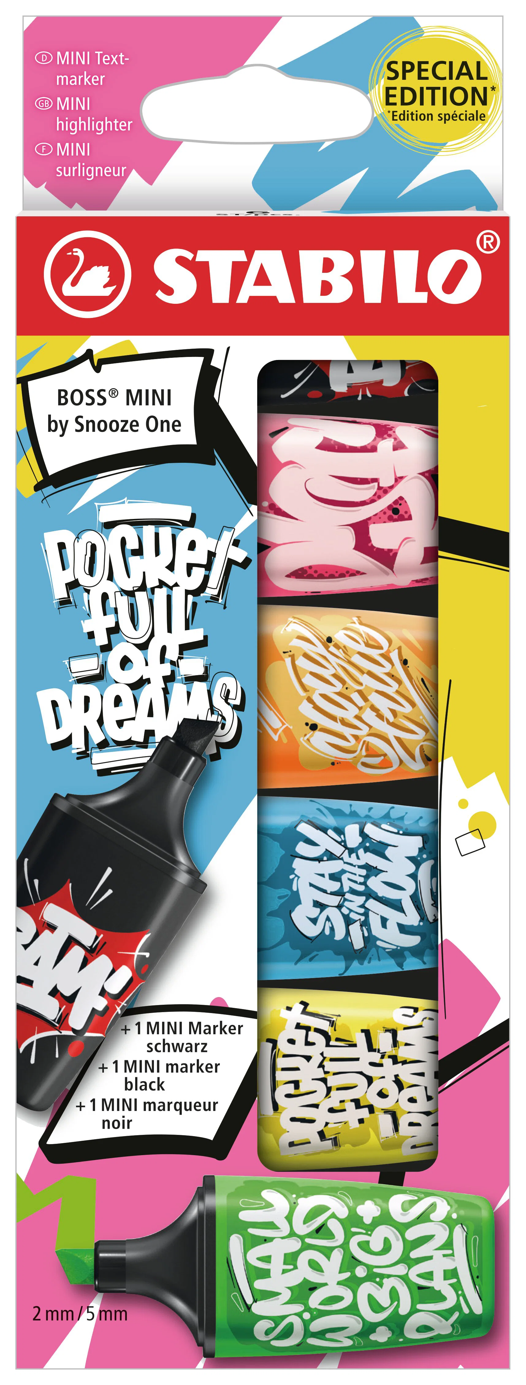 STABILO BOSS MINI by Snooze One Wallet of 6 Highlighters Thumbnail