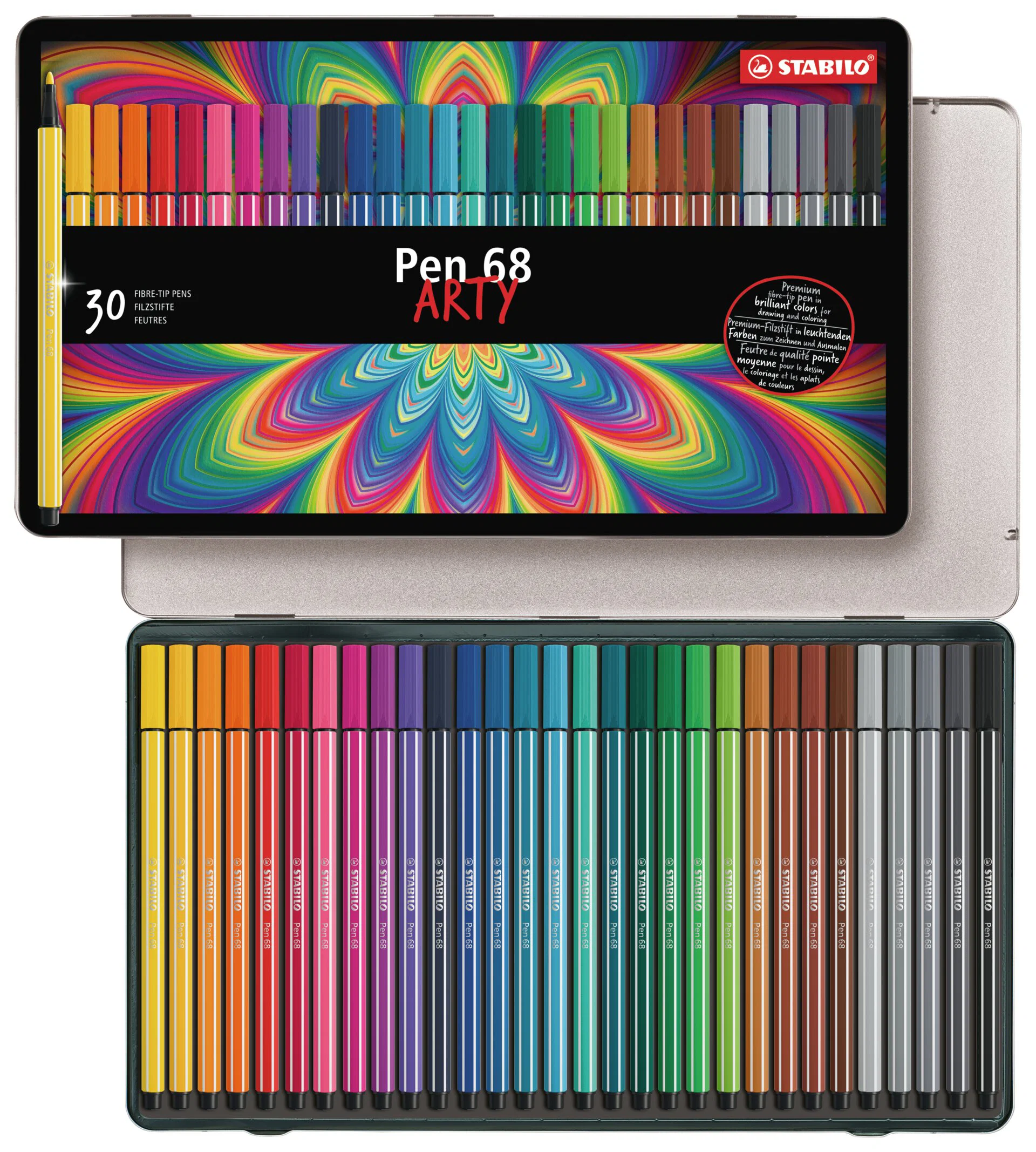 ARTY Pen 68 Metal Box 30 Pieces Thumbnail