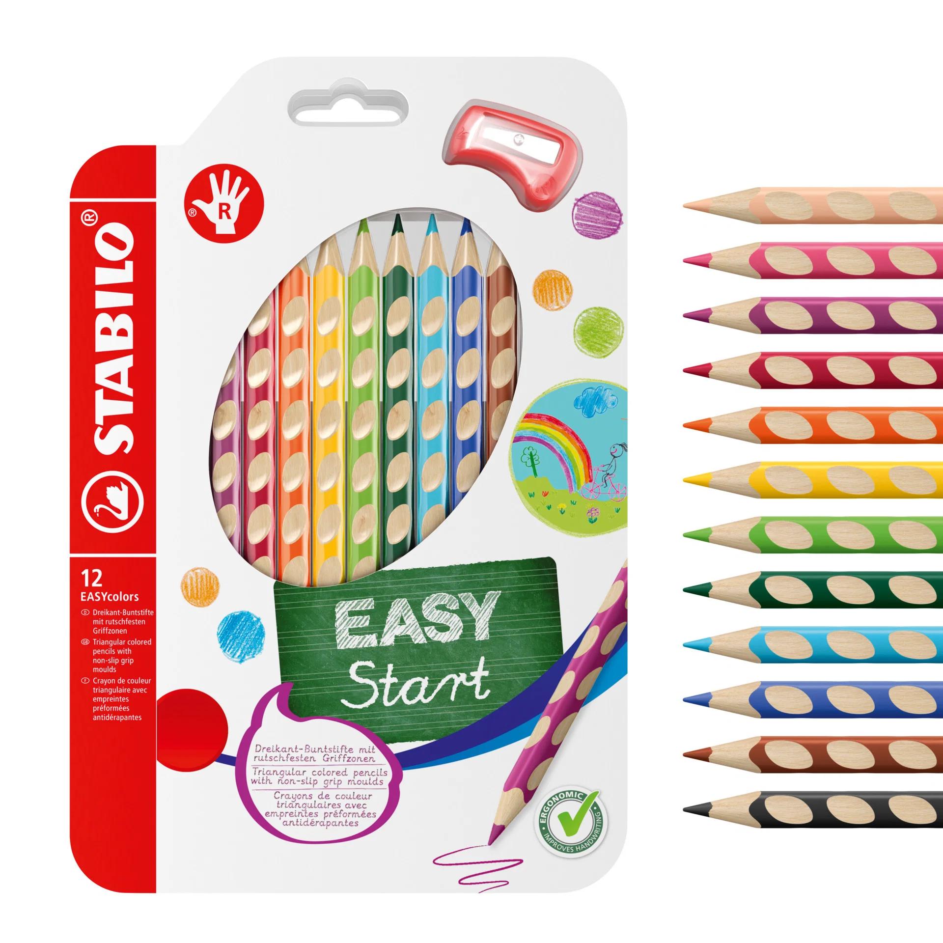 Stabilo EASYcolors Wallet 12 Pieces Thumbnail