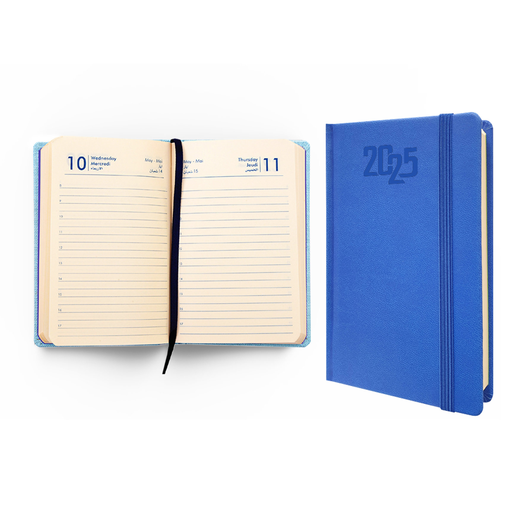 2026 Pocket Diary 1 Day/P W/Elastic Cord 9x14 cm