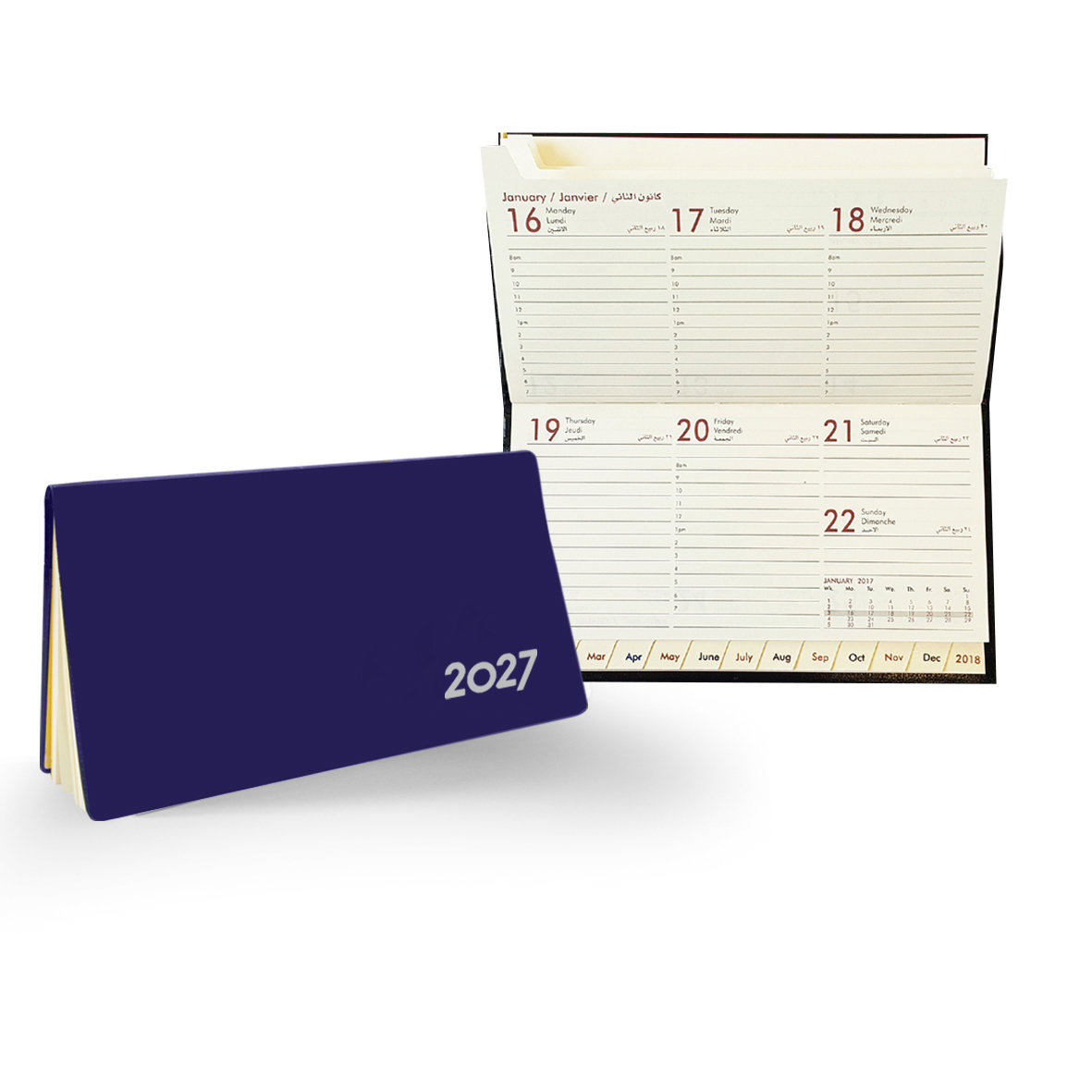 2027 Weekly Diary Pocket PVC Cov Landscape