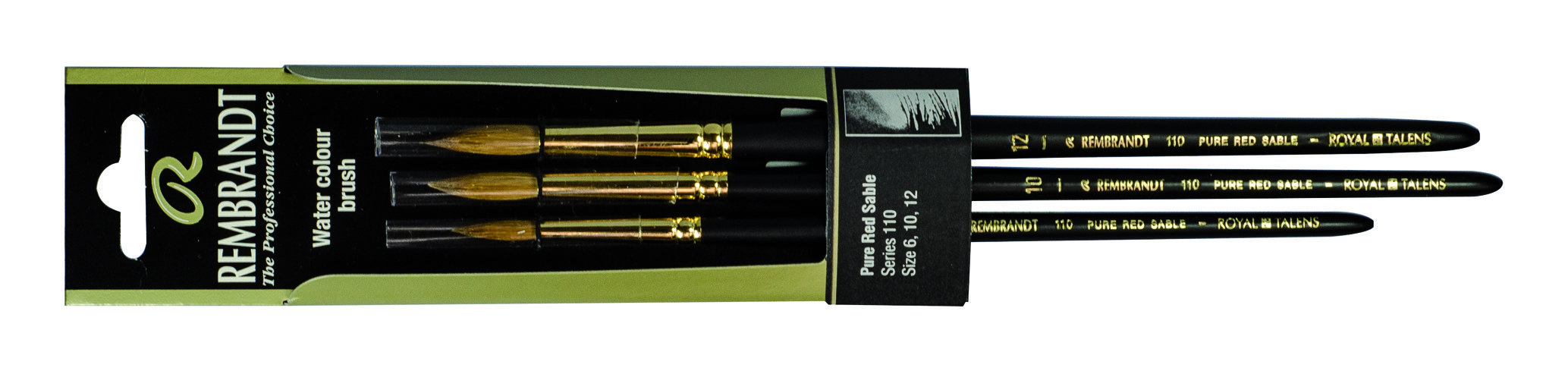 Rembrandt Watercolour Brush Set Series 110 no. 6-10-12