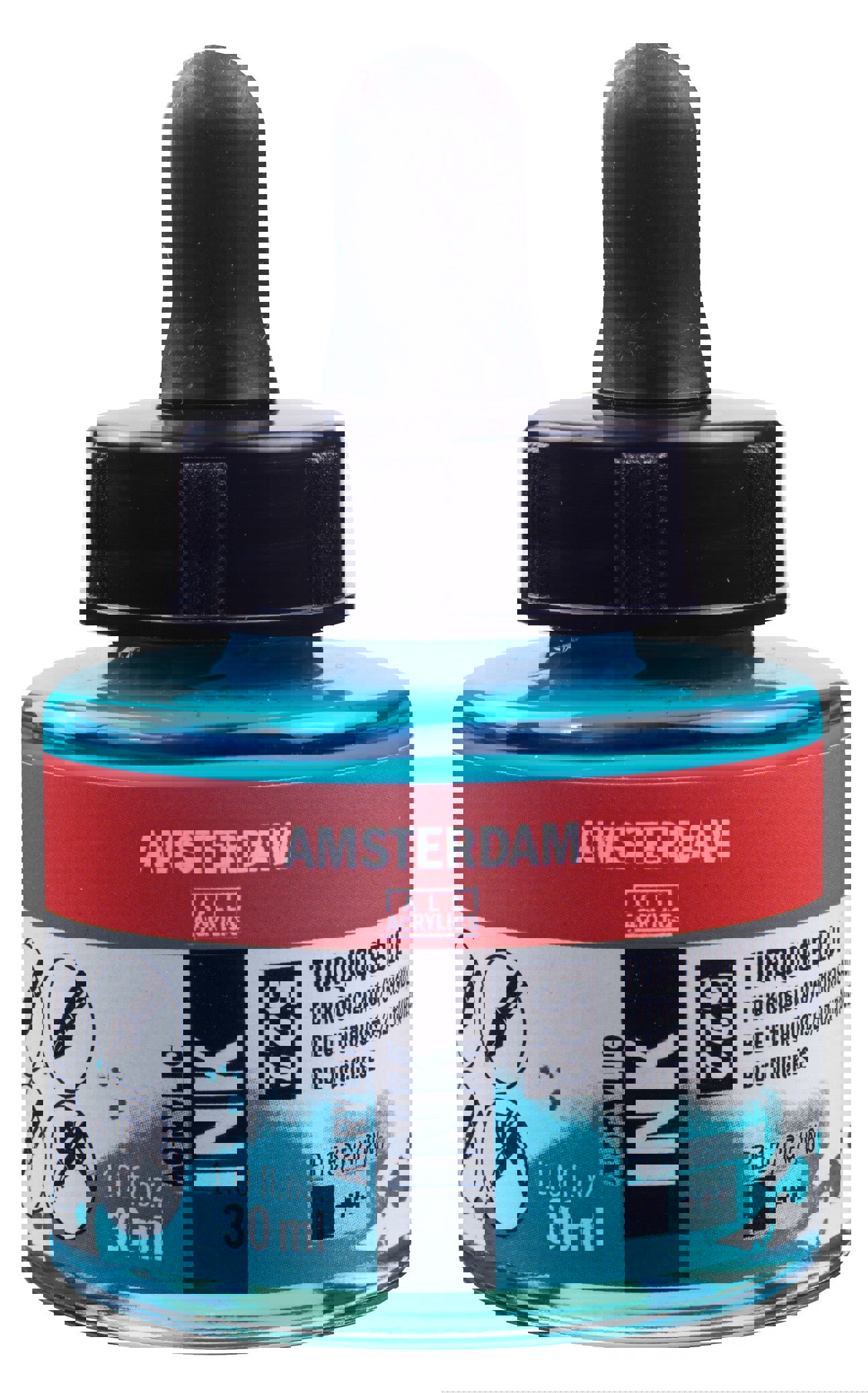 Amsterdam Acrylic Ink Bottle 30 ml B Turquoise Blue