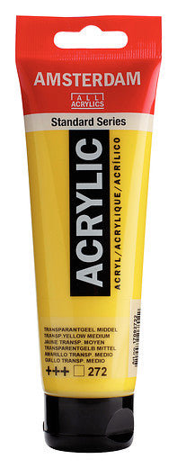 Amsterdam Standard Series Acrylic Tube 120 ml Transparent Yellow Medium