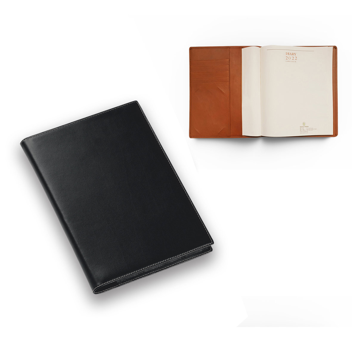 2026 Weekly Diary Portfolio PU Cover L/O A4 Black