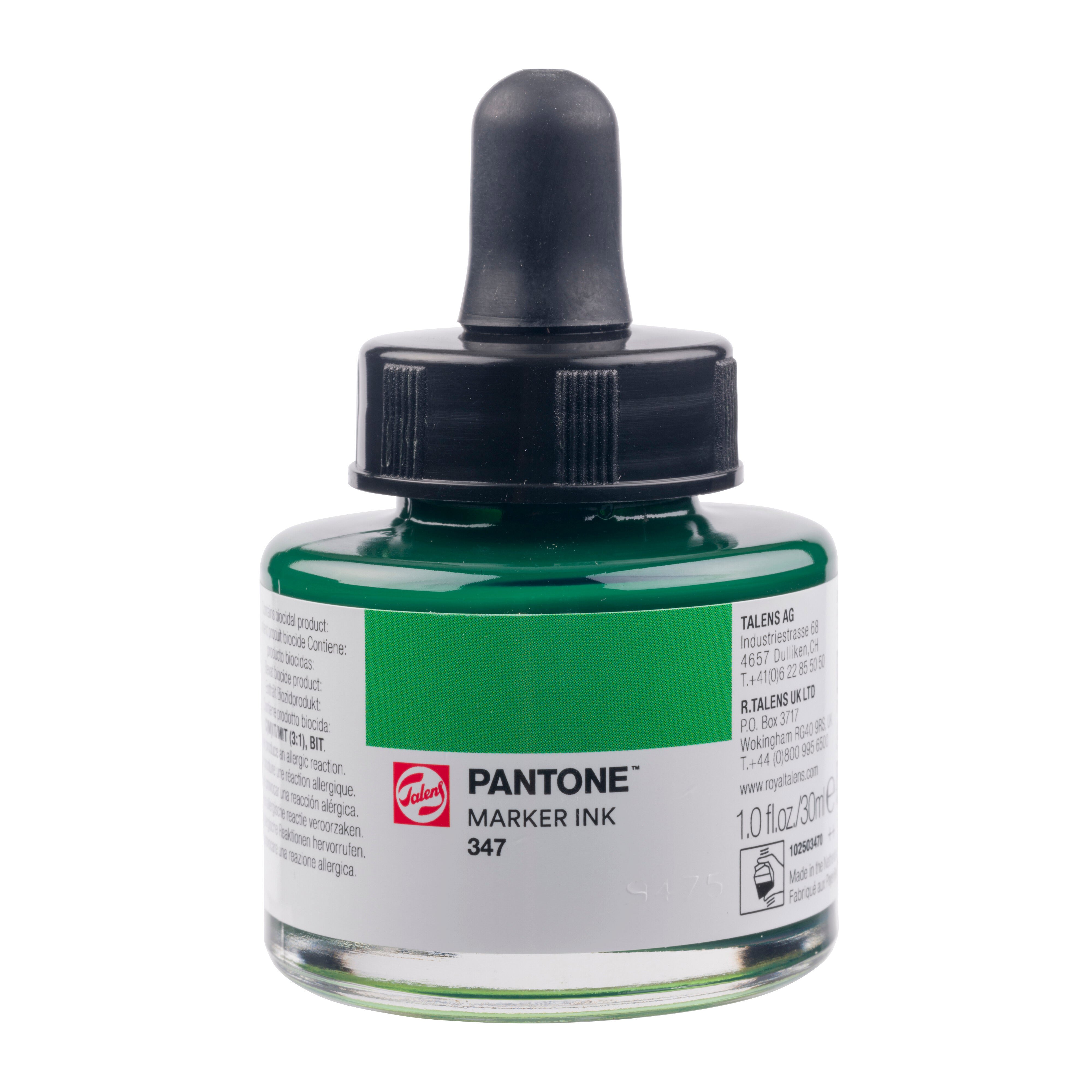 Talens Pantone Marker Ink 30ml Emerald Green