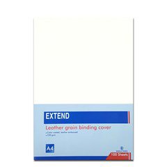 EXTEND leather grain bind. cov 100sh 230g A3 White