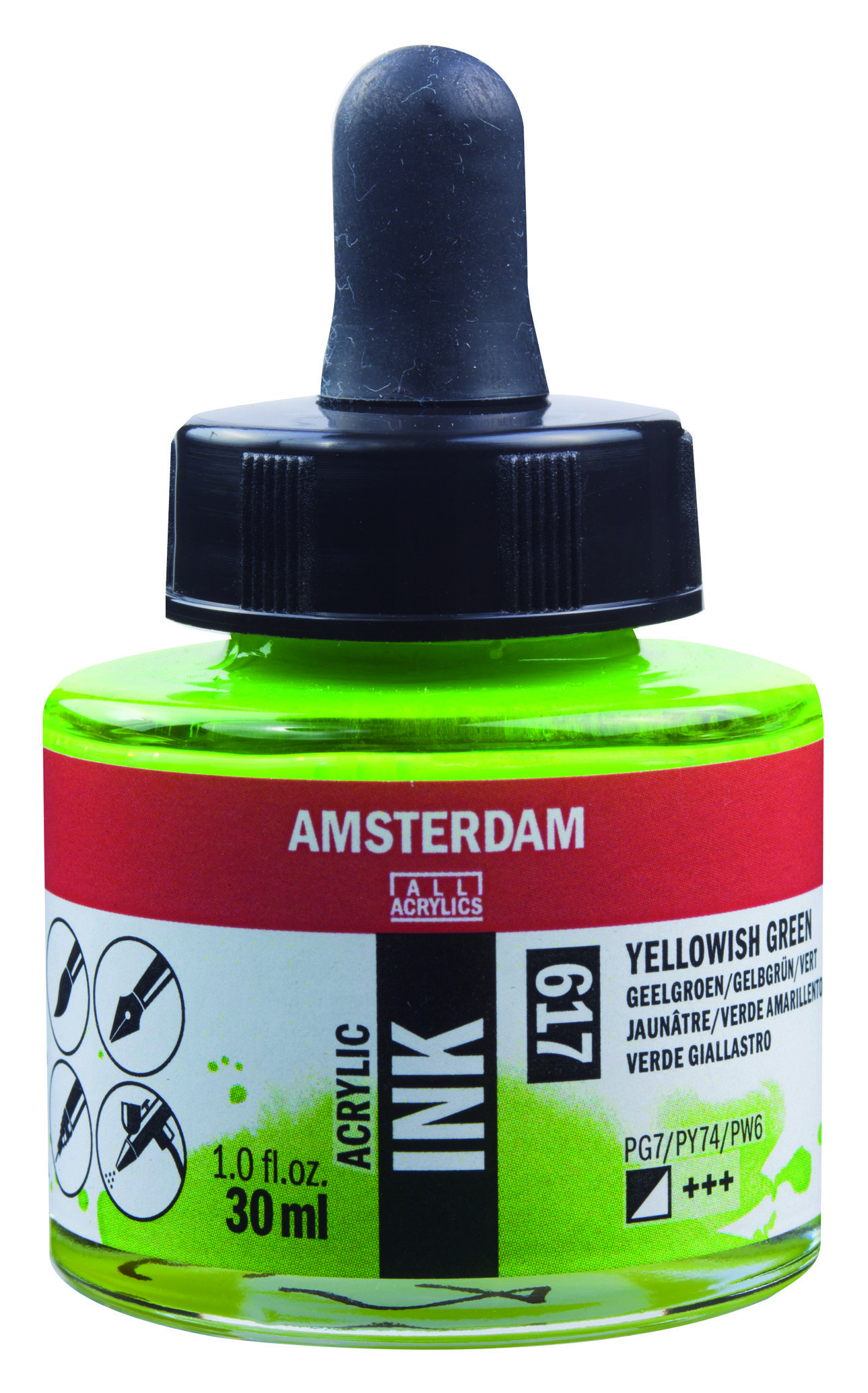 AAC INK 30ML YLWISH GREEN