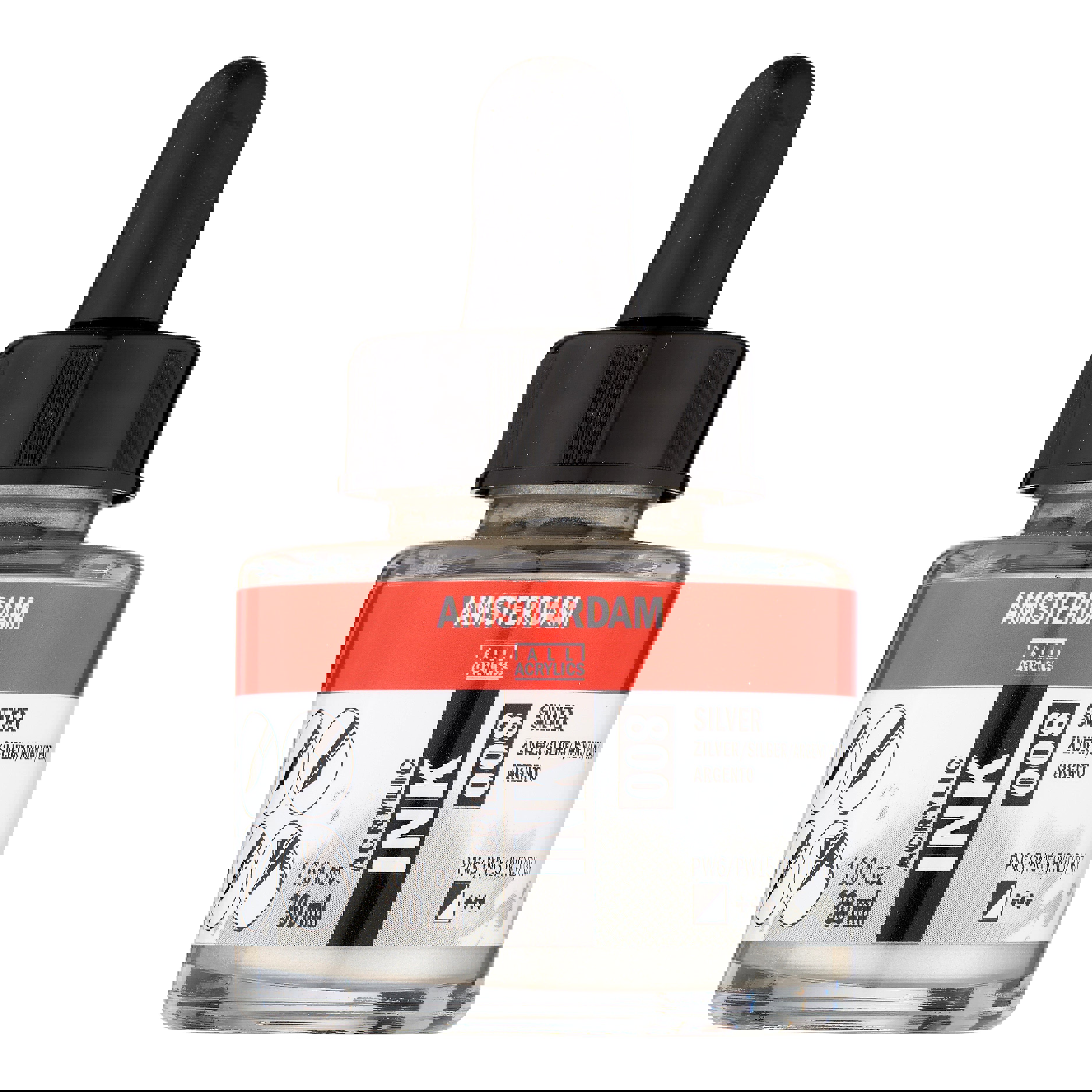 Amsterdam Acrylic Ink Bottle 30 ml Silver